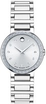 Thumbnail for your product : Movado 'Concerto' Diamond Bezel Bracelet Watch, 27mm