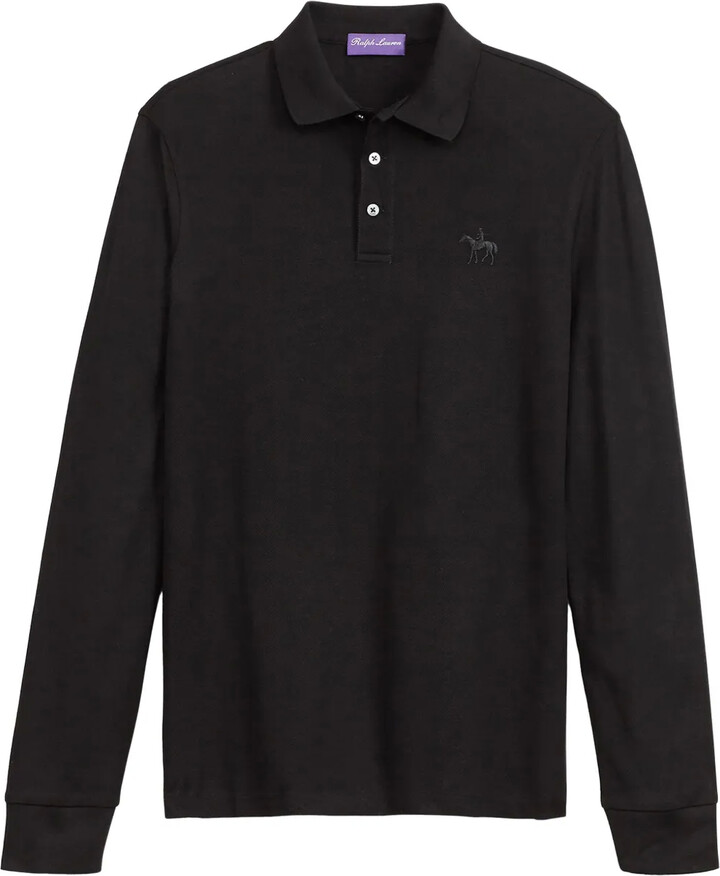 Ralph Lauren Purple Label Logo-Embroidered Cotton Polo Shirt