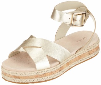 clarks ladies silver shoes