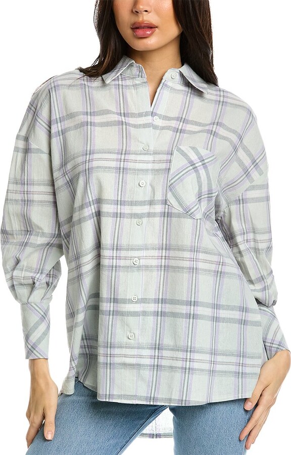 Bella Zoe Plaid Button Down Shirt ShopStyle Tops