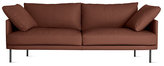 Thumbnail for your product : Design Within Reach Camber 81"" Sofa in Leather, Onyx Legs"