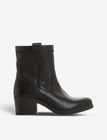 Thumbnail for your product : Bertie Pacer block heel leather ankle boots