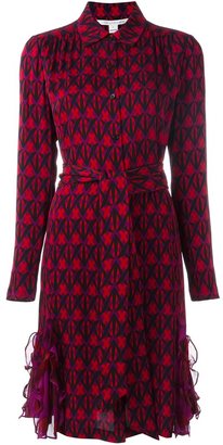 Diane von Furstenberg printed shirt dress - women - Silk/Spandex/Elastane - 4