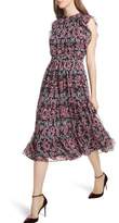 Thumbnail for your product : Kate Spade Tapestry Silk Chiffon Midi Dress