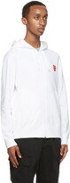 Thumbnail for your product : Comme des Garçons PLAY White Double Heart Zip Hoodie