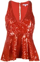 Thumbnail for your product : Patrizia Pepe V-Neck Sequin Top
