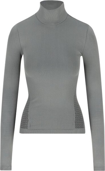 Fendi High-Neck Ribbed-Knit Ski Jumper