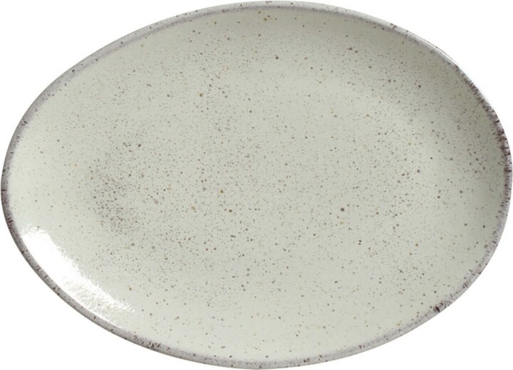 Porto Brasil Stoneware Oval Dessert Plates, Set of 6
