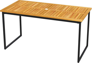 Millwood Pines Acacia Wood Dining Table For 6 People 55\