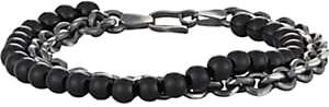 Suzanne Felsen Men's Double-Strand Bracelet-Black