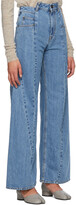 Thumbnail for your product : Maison Margiela Blue Oversized High-Waist Jeans