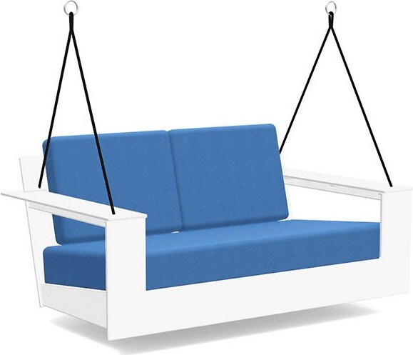 Loll Designs Nisswa Porch Swing in Silver