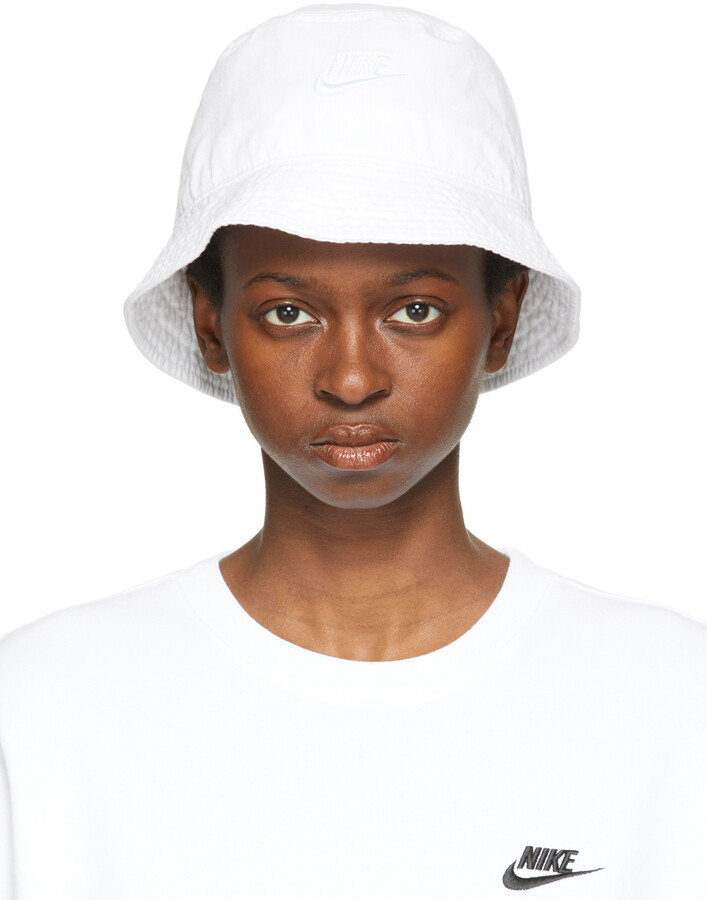 Nike White Sportswear Bucket Hat - ShopStyle