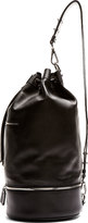 Thumbnail for your product : CNC Costume National Black Leather Cross-Body Bucket Backpack