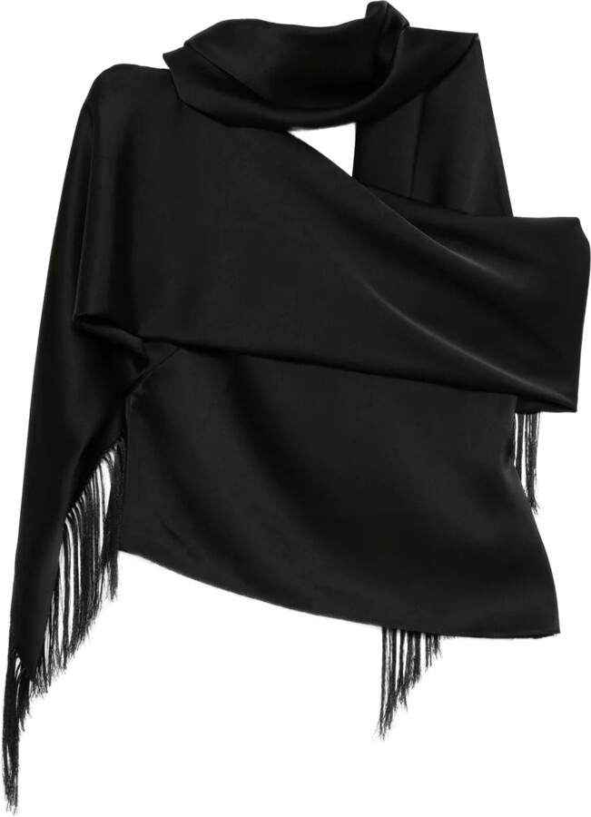 Monse Asymmetric Scarf Top