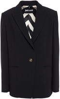 Thumbnail for your product : Just Cavalli Metallic Pinstriped Crepe Blazer