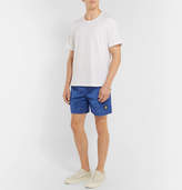 Thumbnail for your product : Stone Island Wide-Leg Mid-Length Logo-Appliqued Swim Shorts