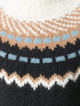 Valentino patterned turtleneck jumper