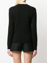 Thumbnail for your product : Valentino Logo Intarsia Crew Neck Jumper