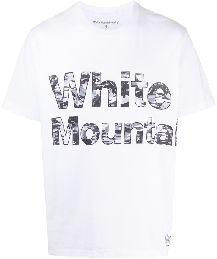 White Mountaineering logo print T-shirt - ShopStyle