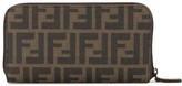 Thumbnail for your product : Fendi Pre Owned Zucca pattern all around zipped wallet