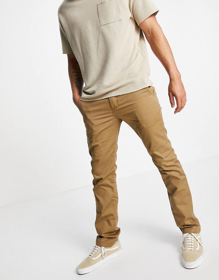 Vans Authentic stretch chinos in brown - ShopStyle