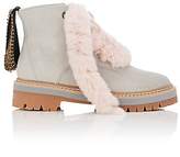 Thumbnail for your product : Mr & Mrs Italy Women's Calf Hair & Rabbit Fur Combat Boots - Gray