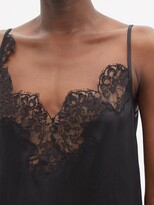 Thumbnail for your product : Raey Lace-trimmed Silk-satin Cami Top