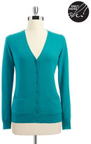 Thumbnail for your product : Lord & Taylor Merino Wool Cardigan