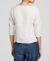 Thumbnail for your product : Eileen Fisher Geometric Print Linen Top - Bloomingdale's Exclusive