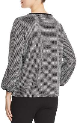 Karl Lagerfeld Paris Embellished Bishop Sleeve Sweater