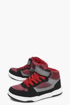 Thumbnail for your product : boohoo Boys Sports Strap High Top