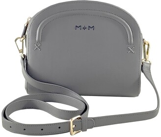 grey leather crossbody bag uk