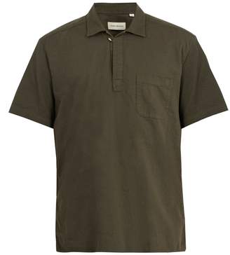Oliver Spencer Point-collar short-sleeve cotton polo shirt