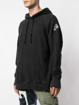 Thumbnail for your product : Greg Lauren contrast logo hoodie