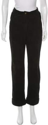 Christian Dior Suede Shearling-Trimmed Pants