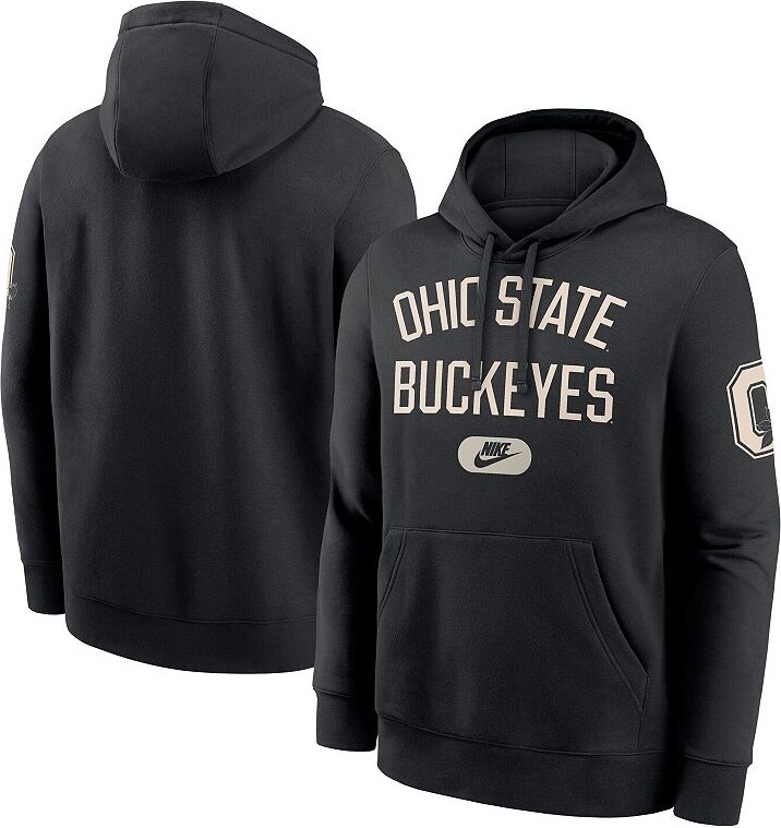 Men's Nike Black Ohio State Buckeyes Club Fleece Fashion Hoodie