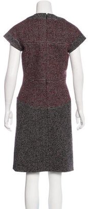 Chanel Tweed Cap Sleeve Dress