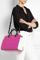 Thumbnail for your product : MICHAEL Michael Kors Selma large color-block textured-leather tote