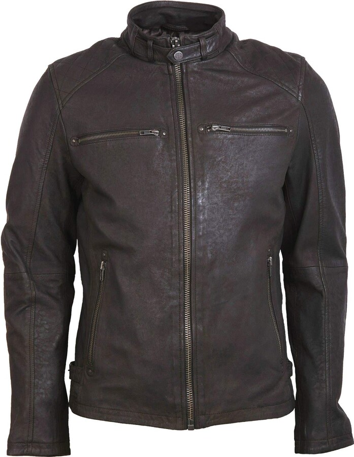 Lakeland Leather Men's Hamish Real Leather Jacket in Brown (38) ShopStyle