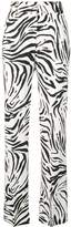 Thumbnail for your product : MSGM zebra print straight trousers