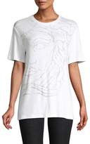 Thumbnail for your product : Versace Half Medusa Marble Embellished T-Shirt