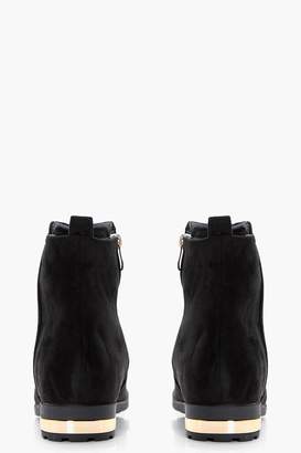 boohoo Frankie Bow Detail Ankle Boots