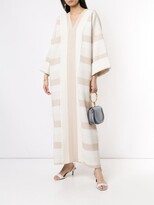 Thumbnail for your product : Bambah Petunia striped kaftan dress