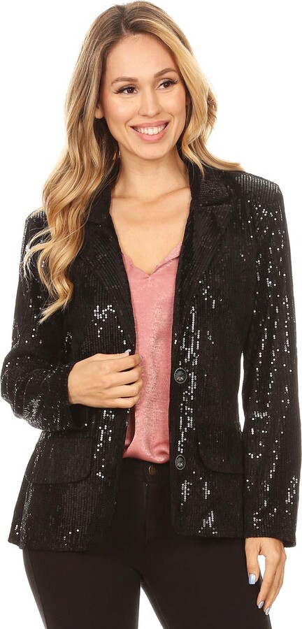 sequin evening jacket