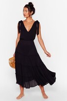 Thumbnail for your product : Nasty Gal Womens Cut Ties Cover-Up Midi Dress