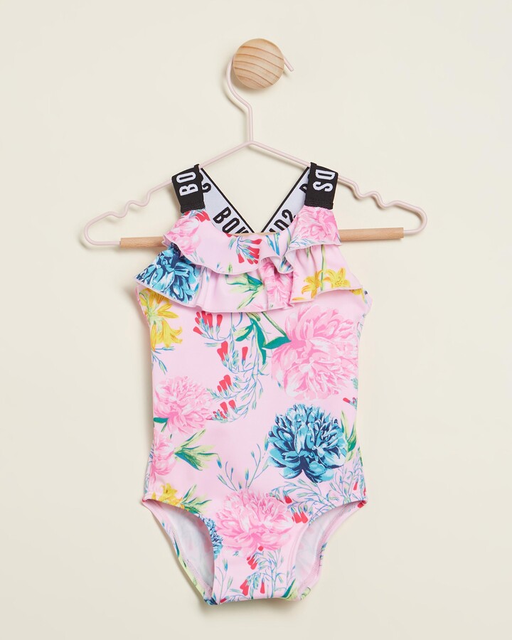 Bonds Baby Pink One-Piece Swimsuit - Frill One Piece - Babies ...