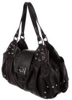 Thumbnail for your product : St. John Studded Leather Shoulder Bag