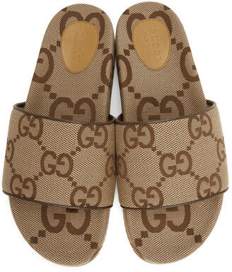 & Brown Maxi GG Sandals - ShopStyle