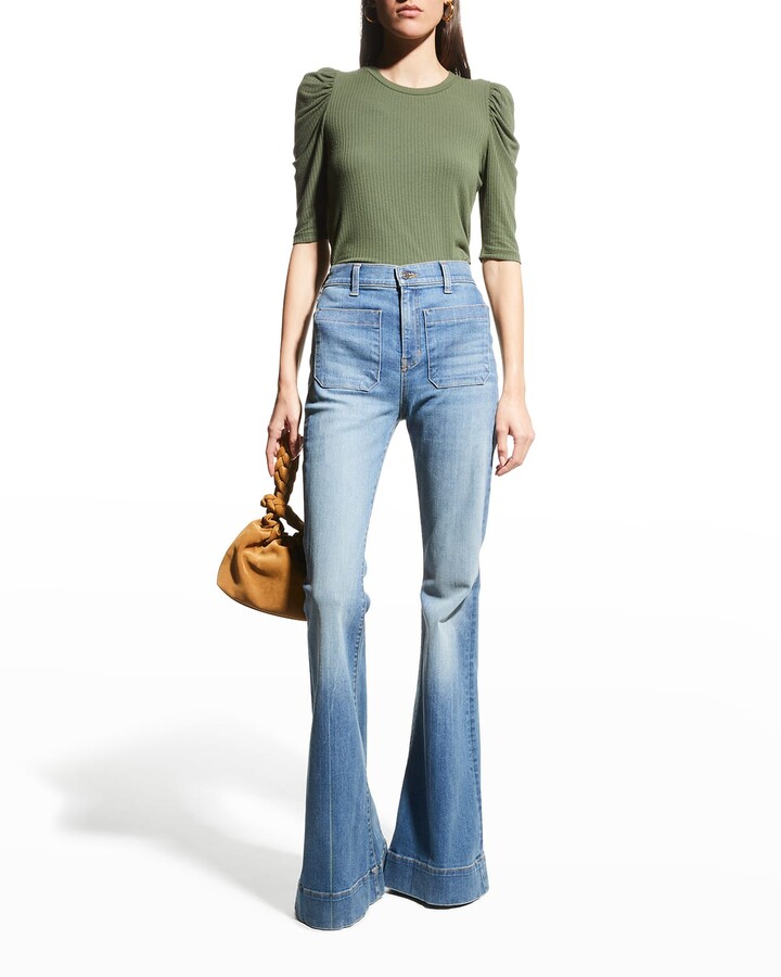 bell bottom jeans stretch